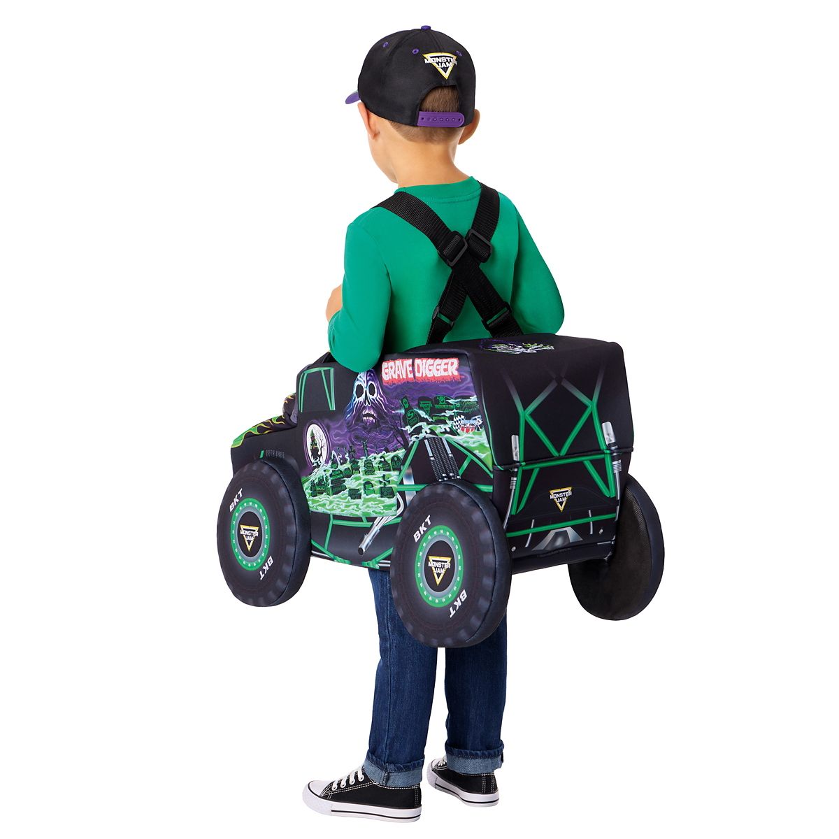 Toddler Grave Digger Ride-Along Costume - Monster Jam GREEN