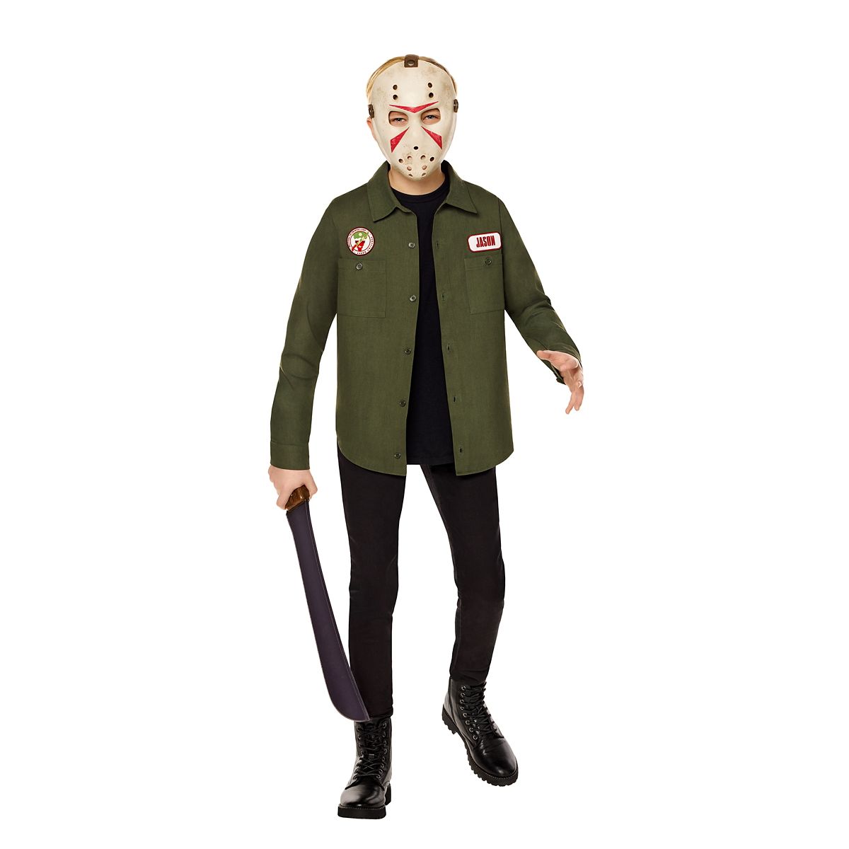 Kids Jason Universe Work Shirt Costume GREEN