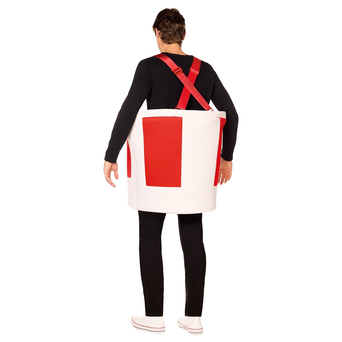 Adult KFC Chicken Bucket 3D Costume RED AND WHITE