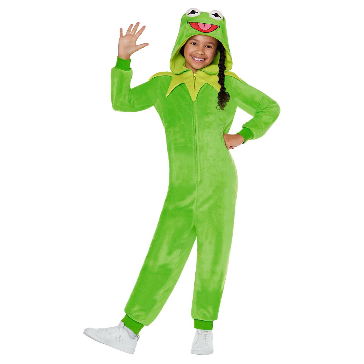 Kids Kermit the Frog Jumpsuit Costume - The Muppets GREEN