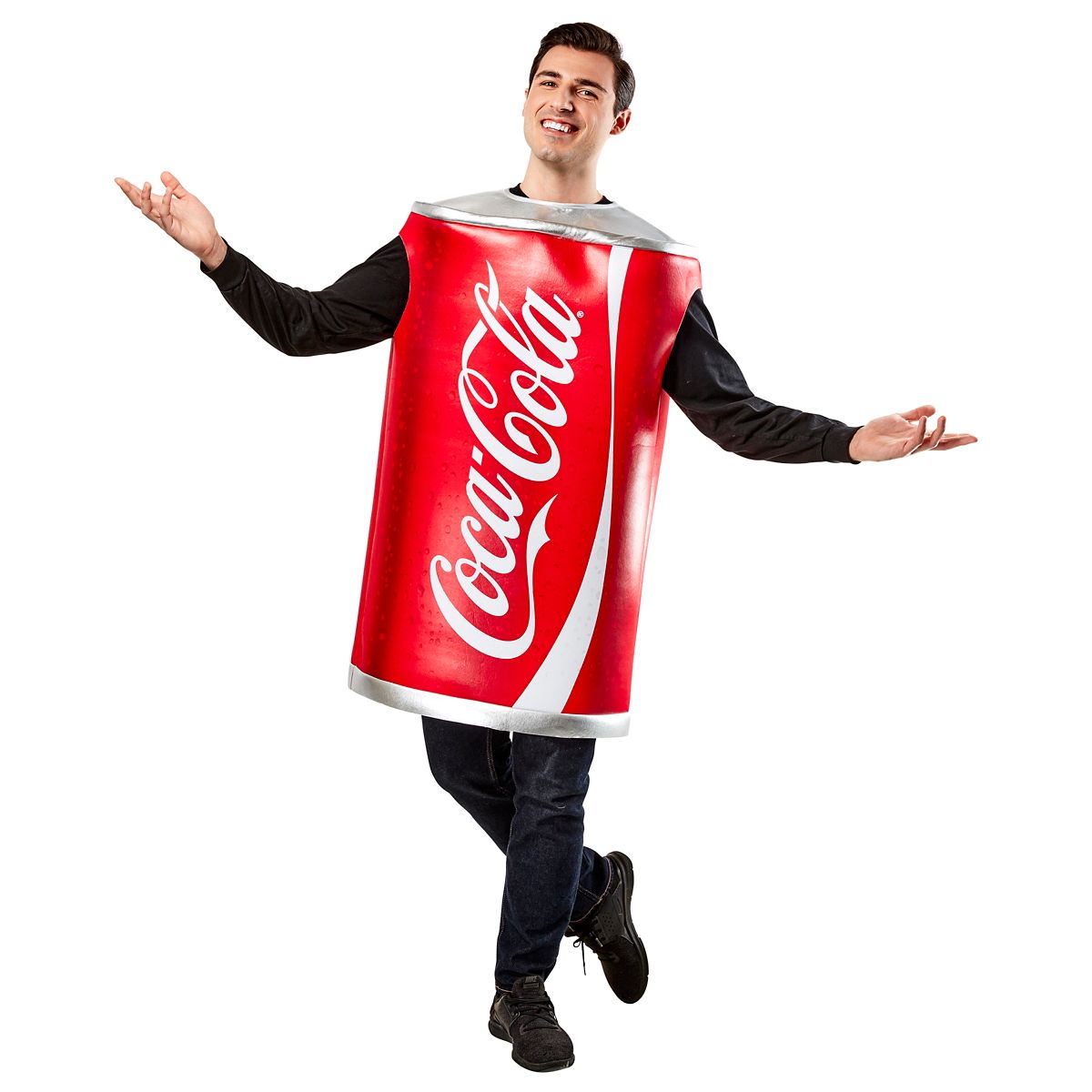 Adult Coca-Cola Can 3D Costume RED AND WHITE
