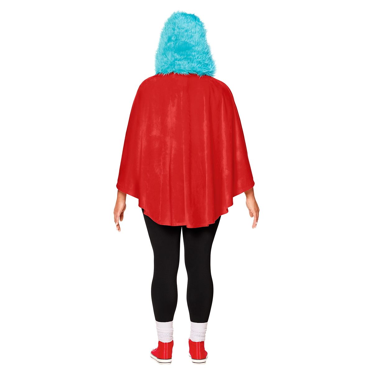 Adult Dr. Seuss Thing Poncho Costume RED / BLUE