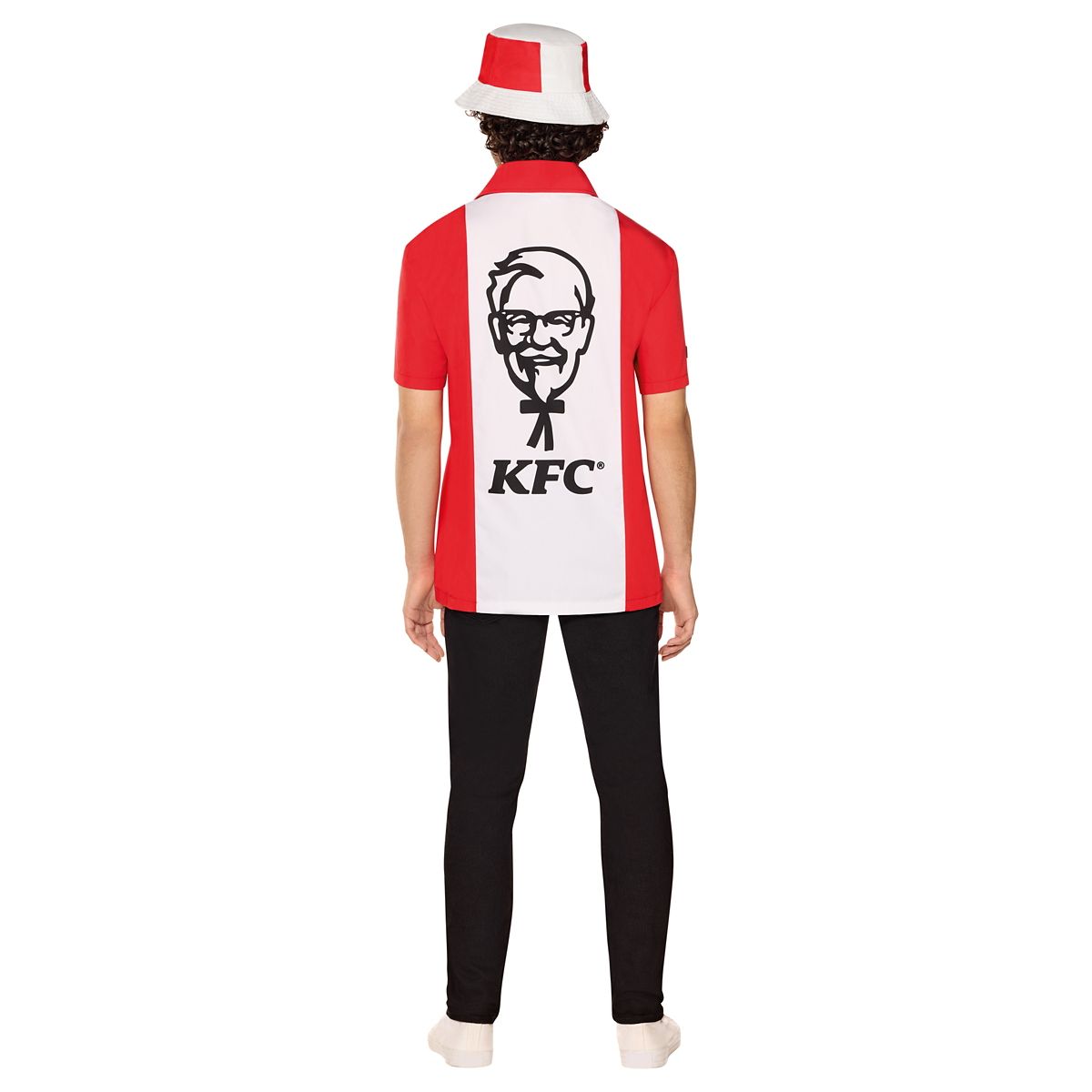 Adult KFC Work Shirt Costume Kit RED