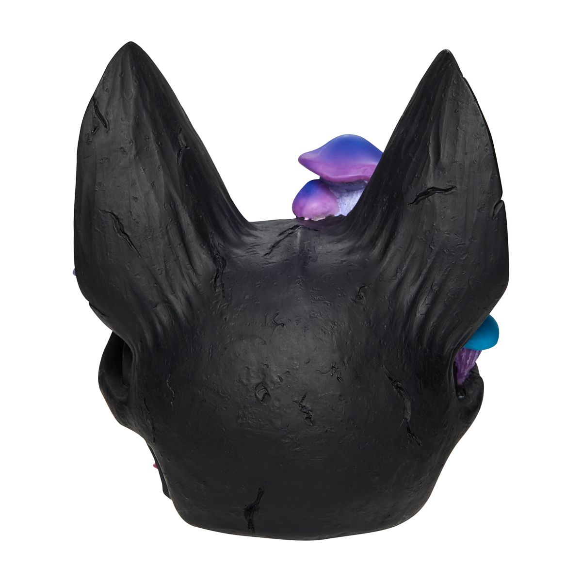 Black Cat Mushroom Skull Statue MULTI-COLOR