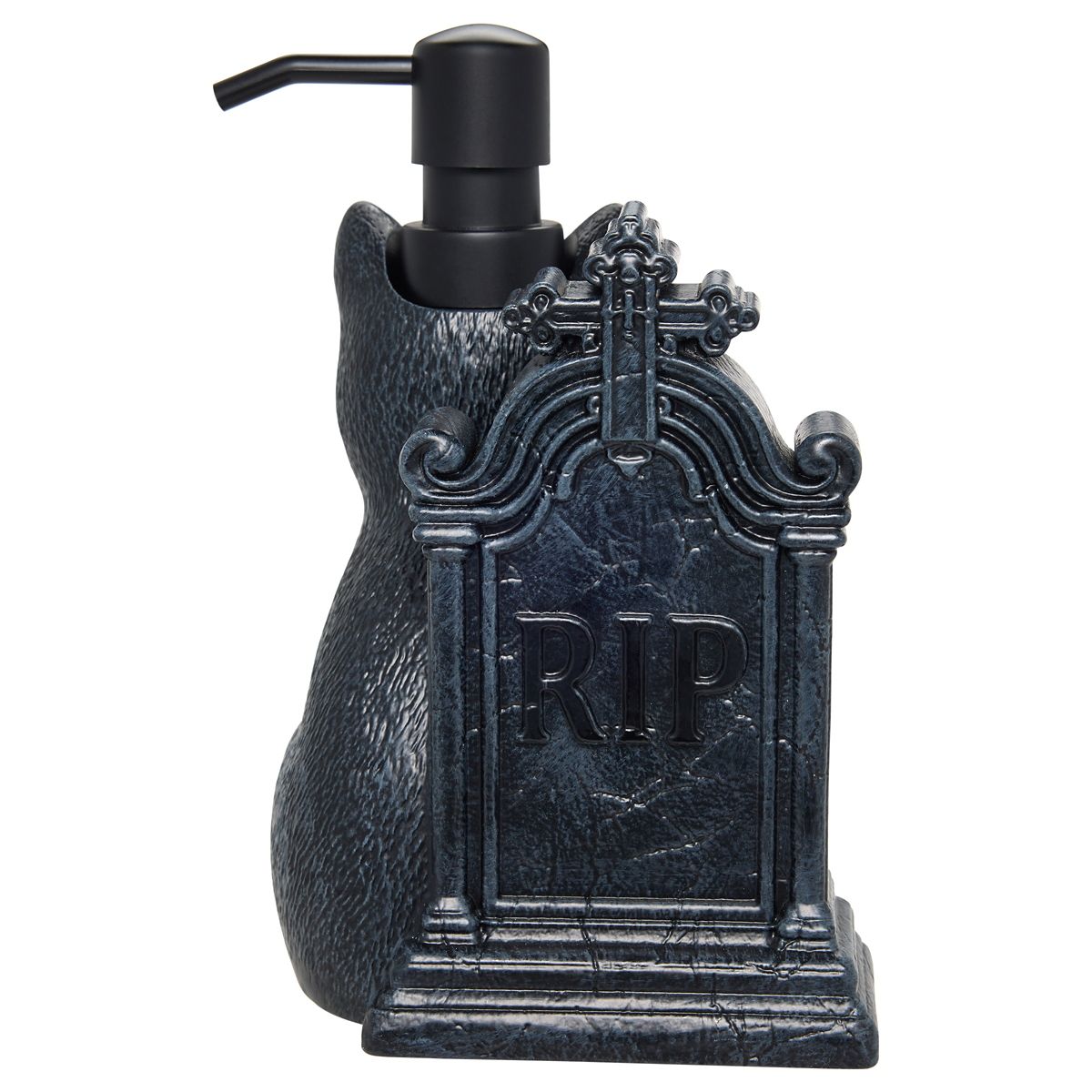 Cat Tombstone Soap Dispenser BLACK