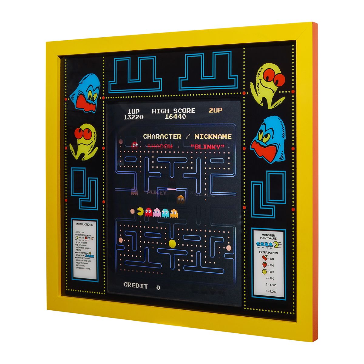 Pac-Man Lenticular Sign YELLOW