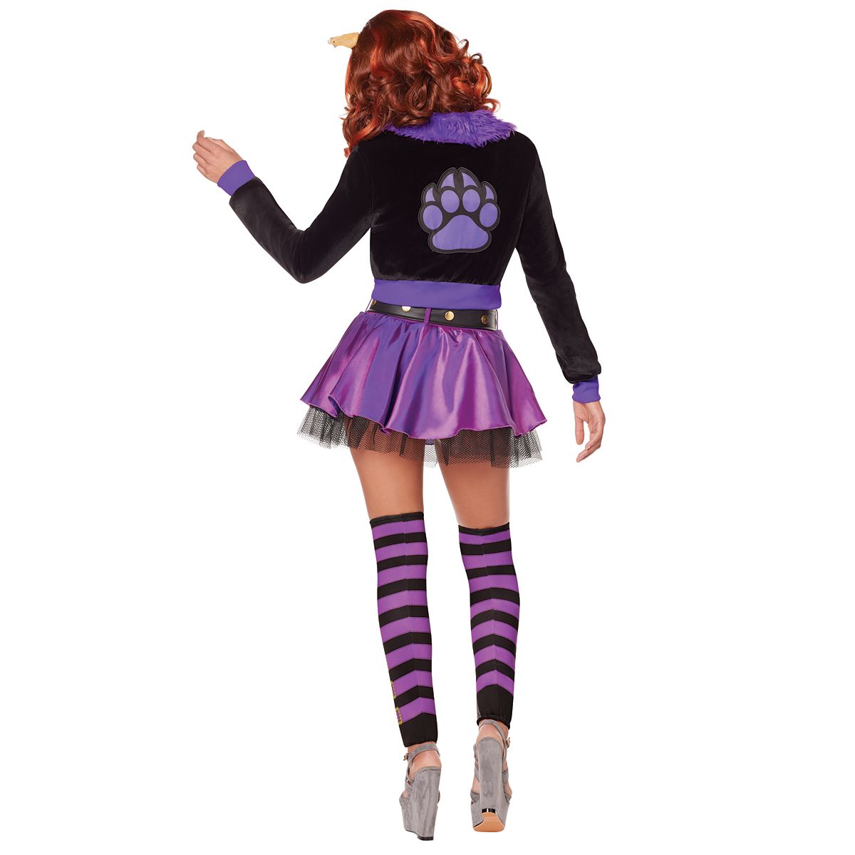 Adult Clawdeen Wolf Costume - Monster High PURPLE