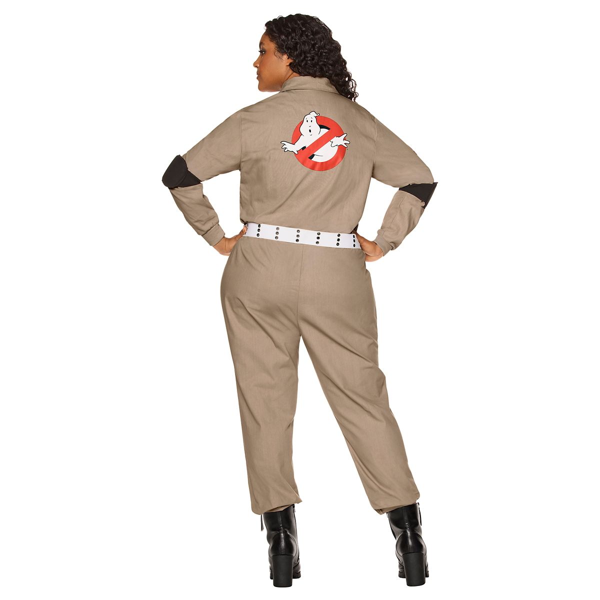 Adult Womens Ghostbusters One Piece Costume - Ghostbusters Classic TAN