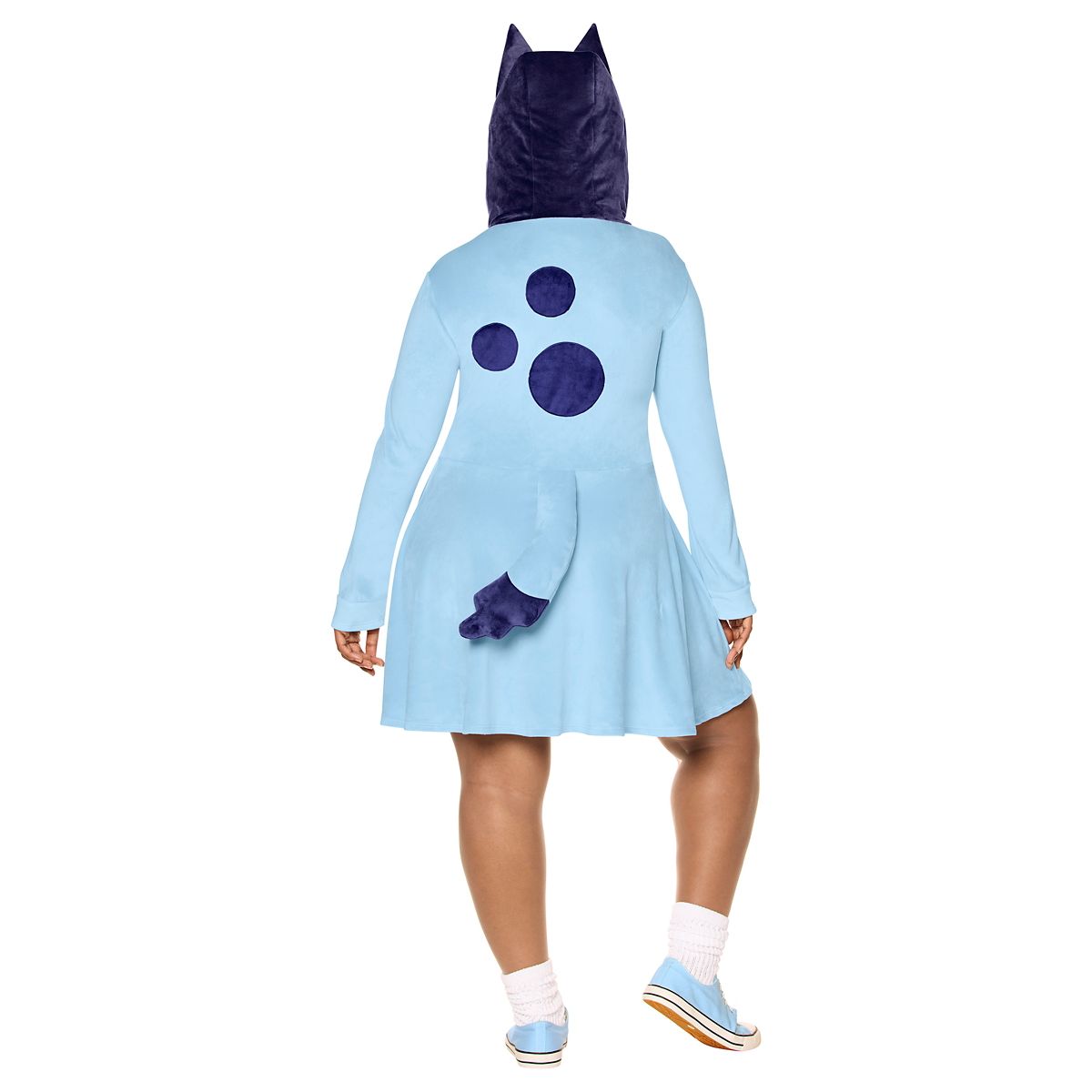 Adult Bluey Hooded Dress Costume BLUE