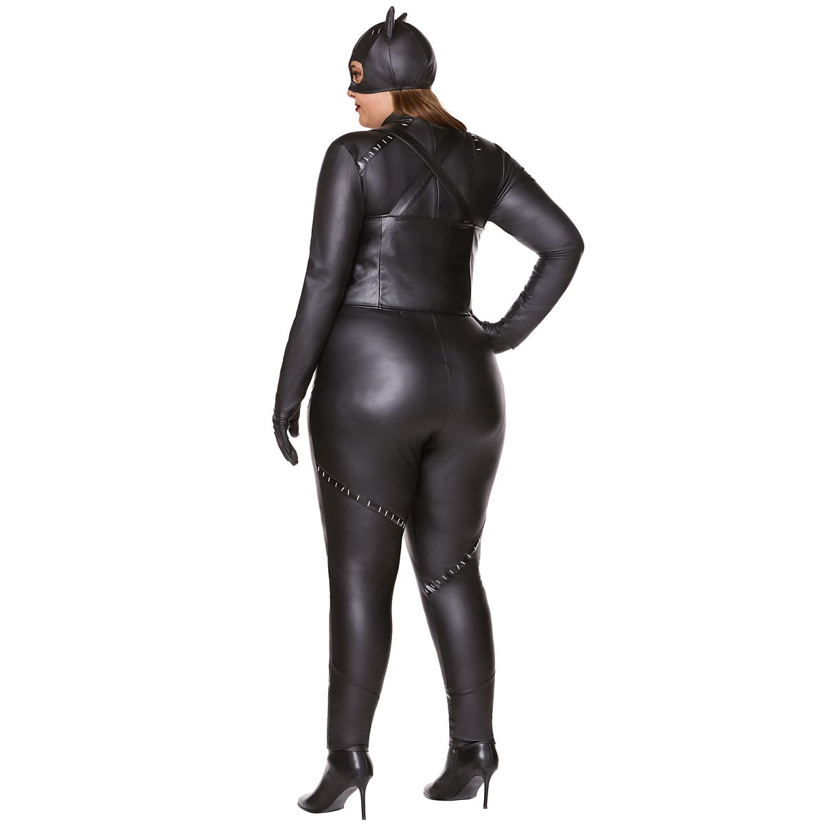 Adult Plus Size Catwoman The Signature Collection Costume - DC Villains BLACK