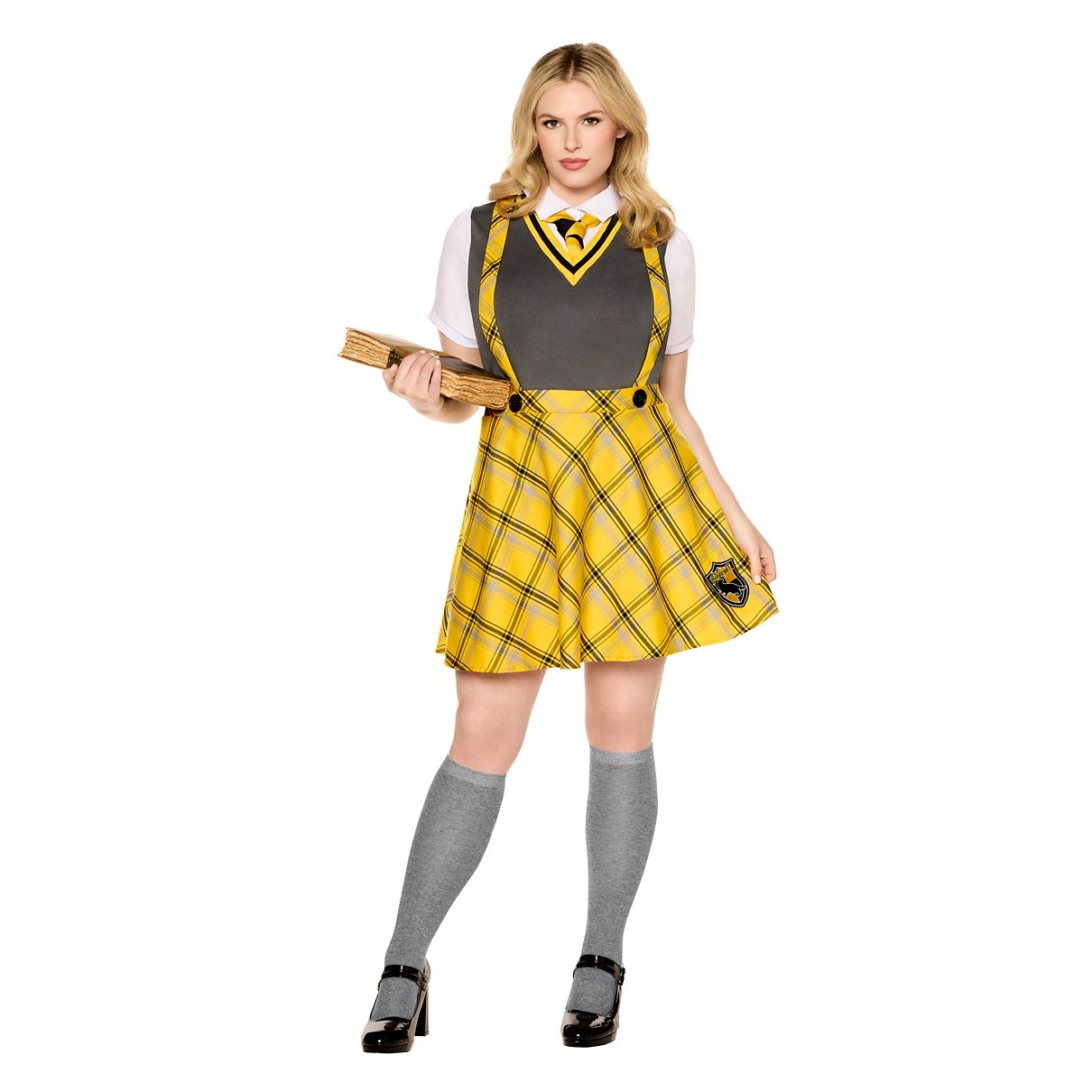 Adult Hufflepuff Plus Size Dress Costume - Harry Potter YELLOW