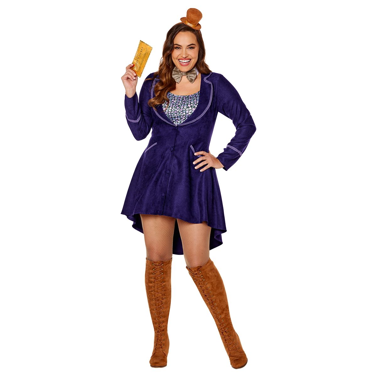 Adult Willy Wonka Dress Costume - Willy Wonka and the Chocolate Factory PURPLE