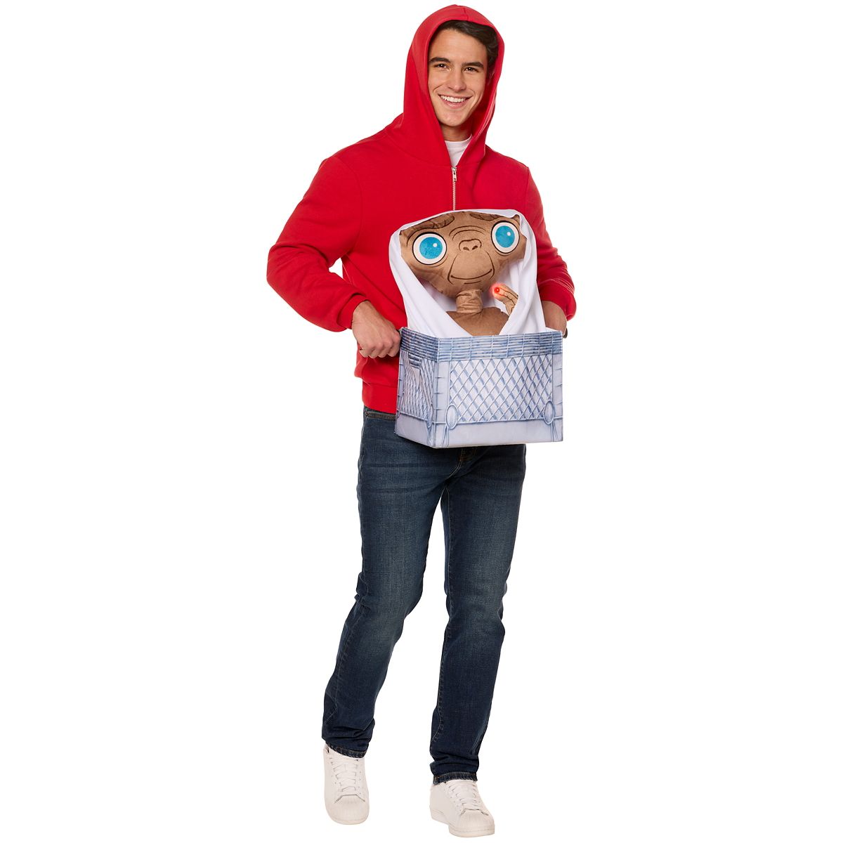 Adult Elliot with Light-Up E.T. Costume - E.T. the Extra-Terrestrial RED