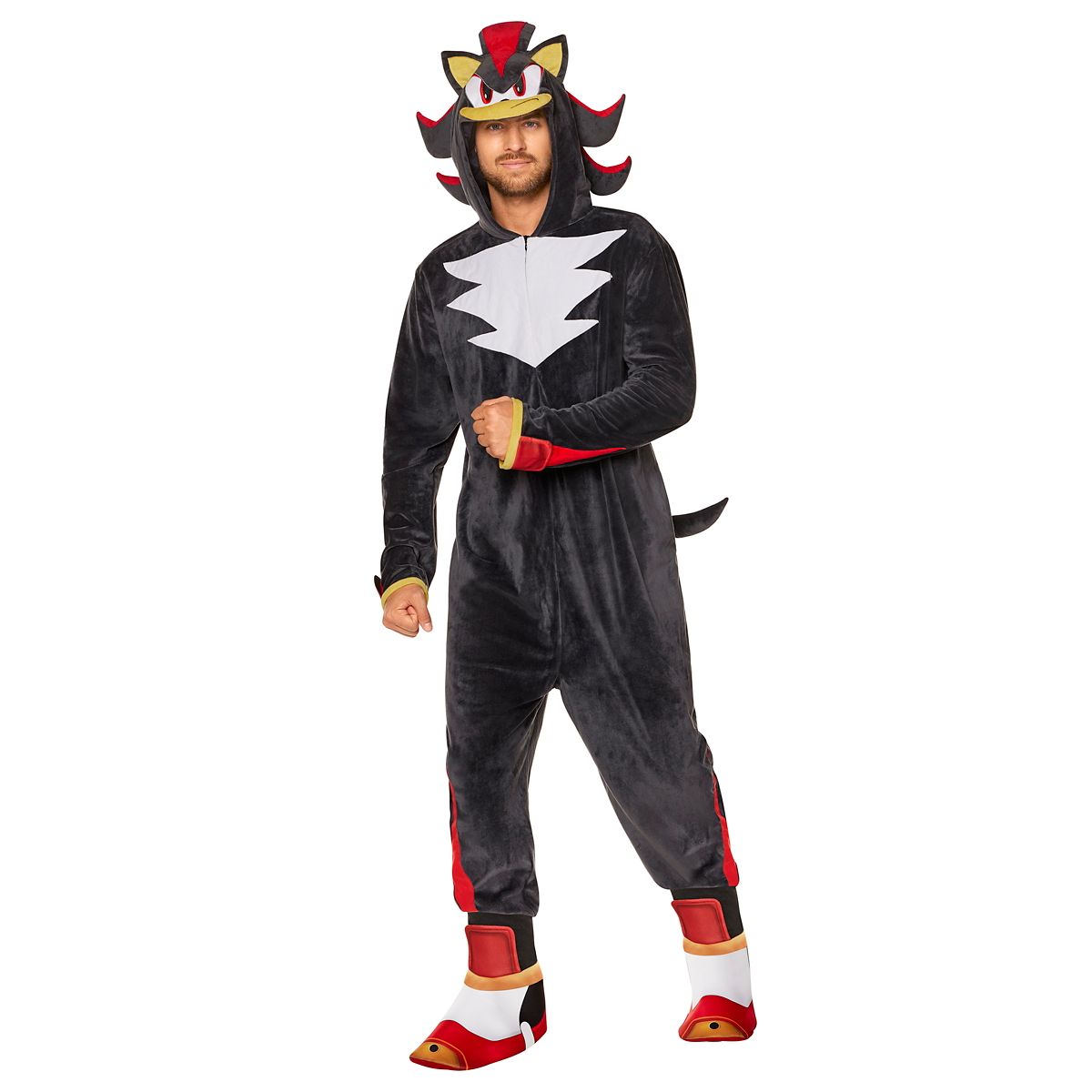 Adult Shadow Jumpsuit Costume - Sonic the Hedgehog BLACK