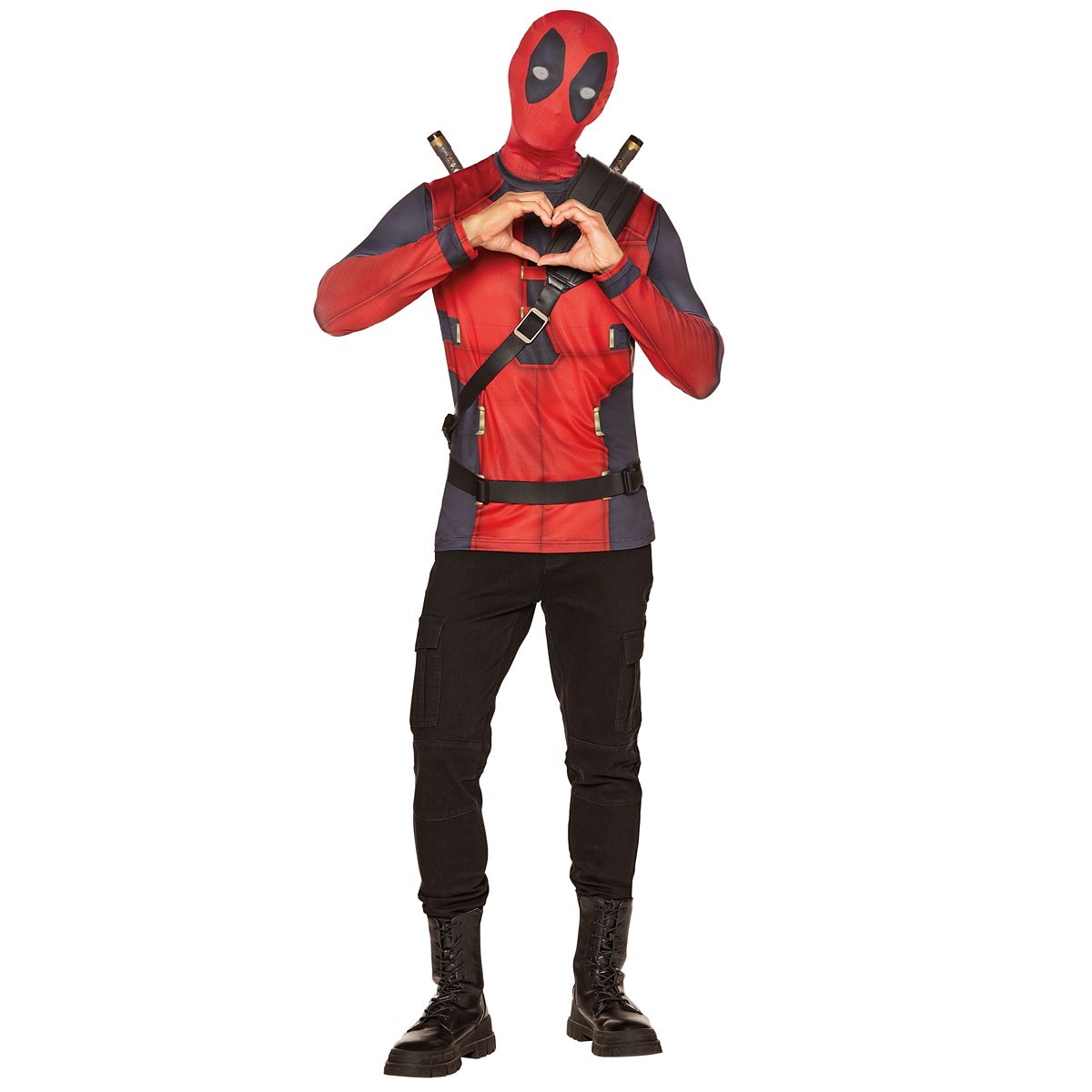Adult Deadpool Costume Kit BLACK AND RED