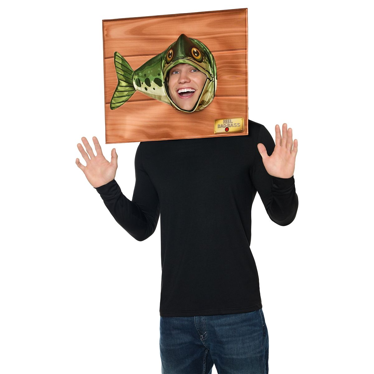 Adult Singing Bass Sign Costume GREEN