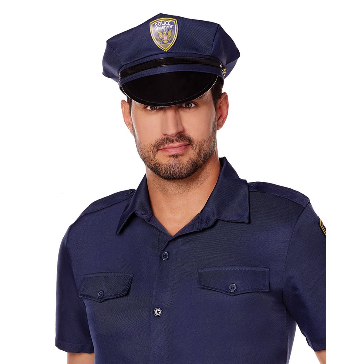 Adult Police Officer Costume Deluxe BLUE