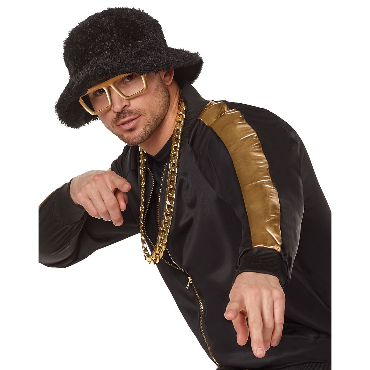 Adult Hip Hop Tracksuit Costume BLACK