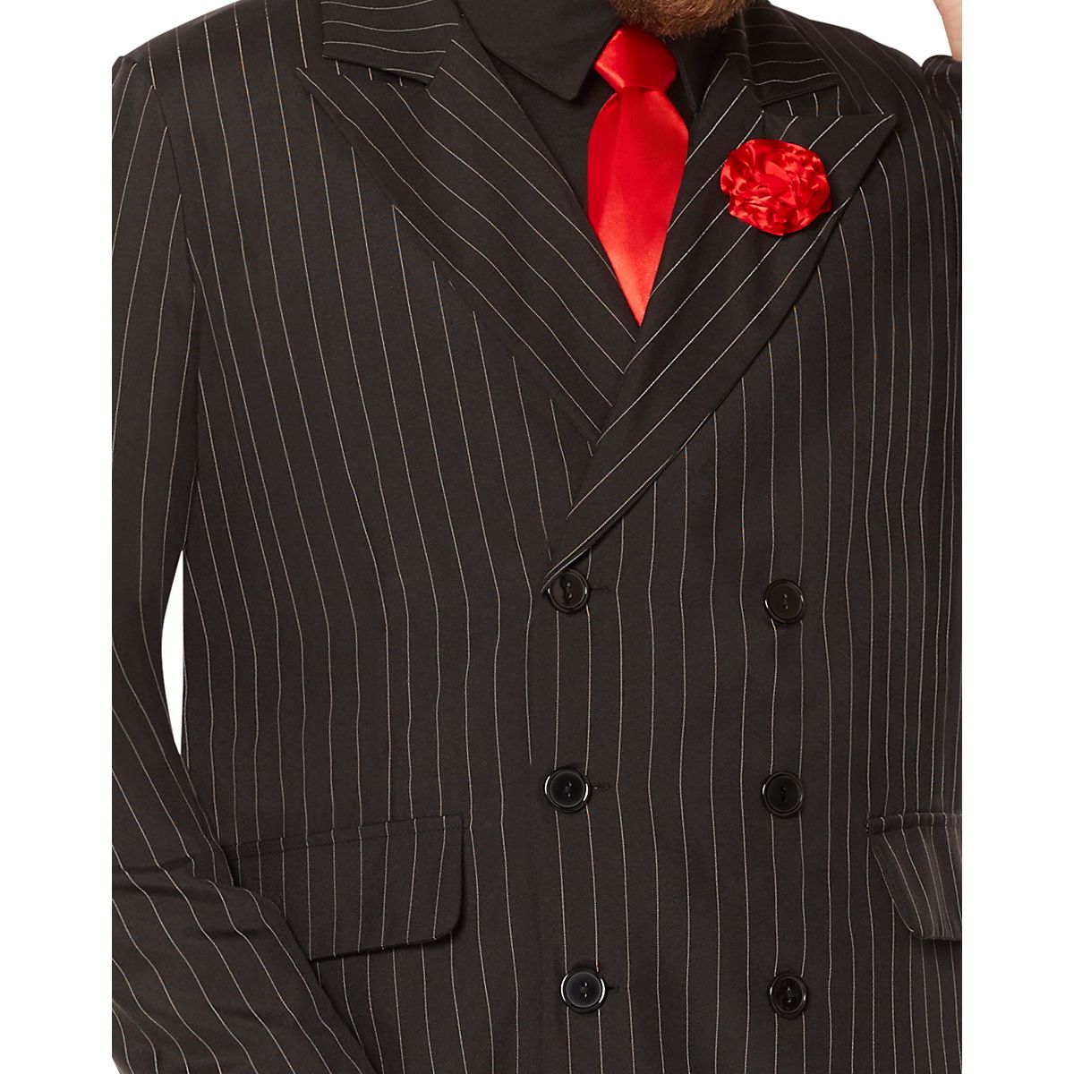 Adult Gangster Suit Plus Size Costume BLACK