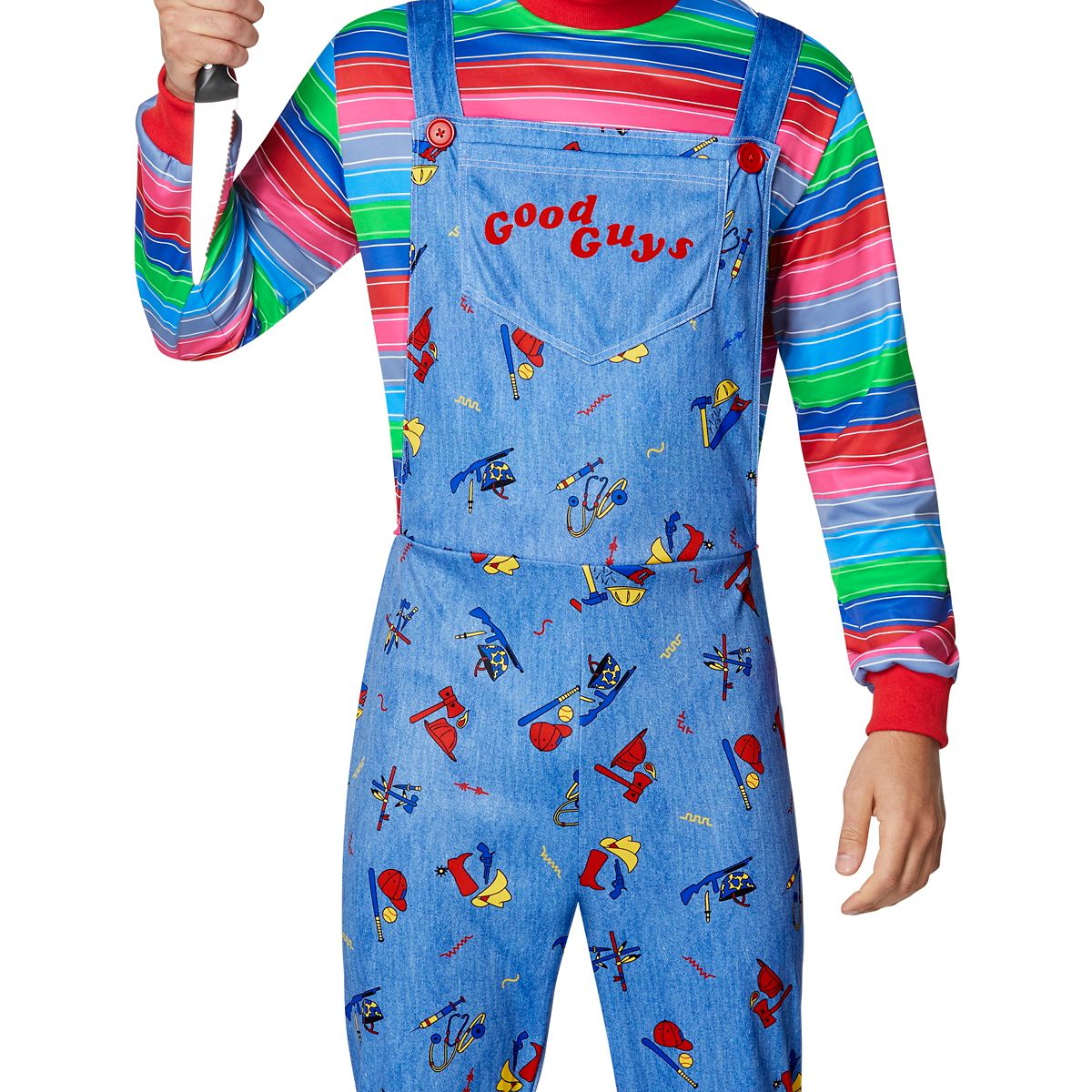 Adult Chucky Plus Size Costume - Seed of Chucky MULTI-COLOR