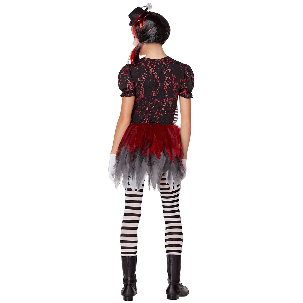 Kids Killer Clown Costume RED/WHITE/BLACK