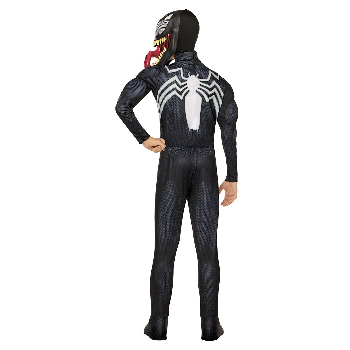Kids Venom Muscle Suit Costume - Classic Spider-Man BLACK AND WHITE