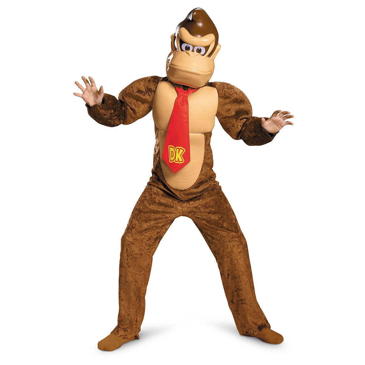 Kids Donkey Kong Muscle Costume - Super Mario Bros. BROWN