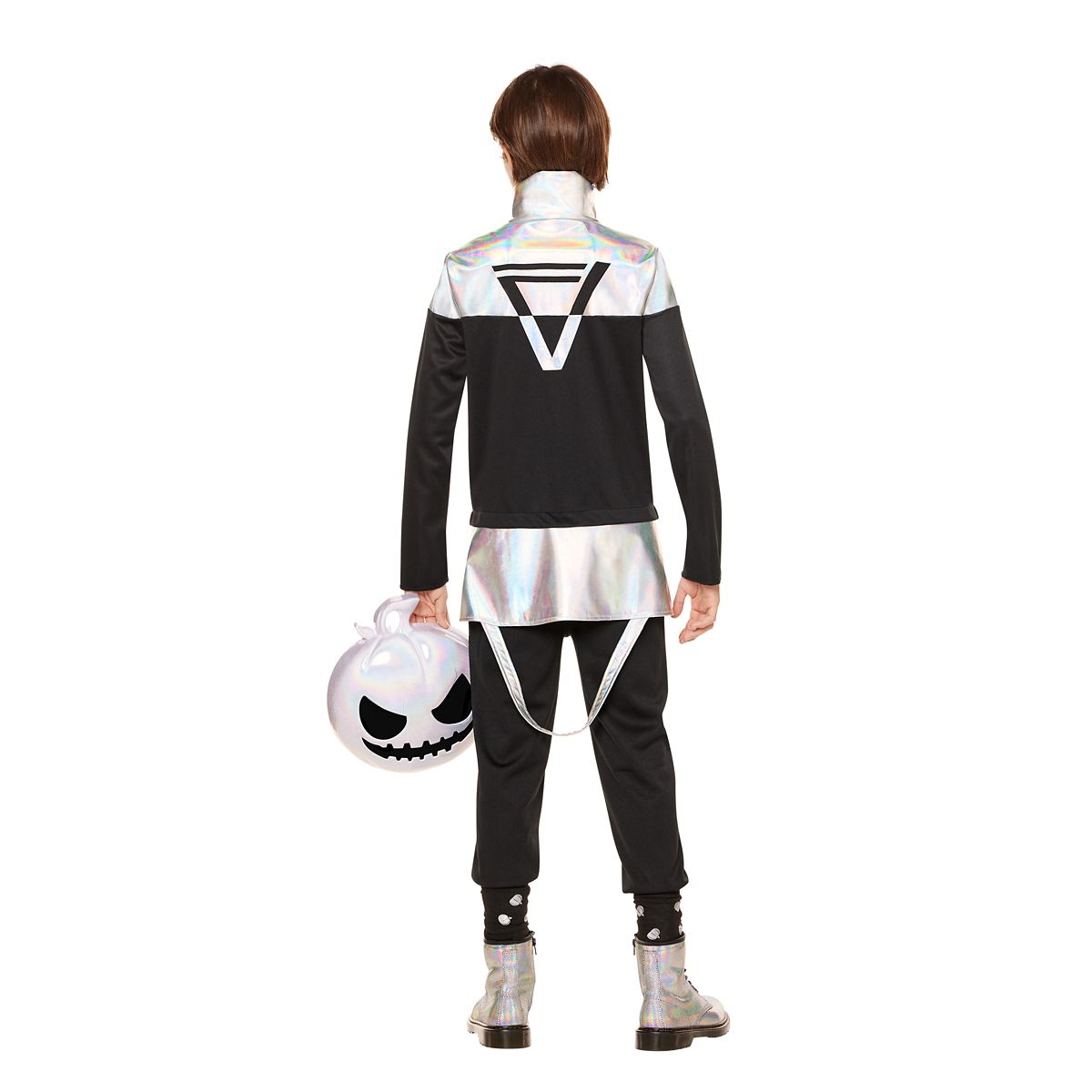 Youth Chrome Punk Costume - Fortnite BLACK AND SILVER