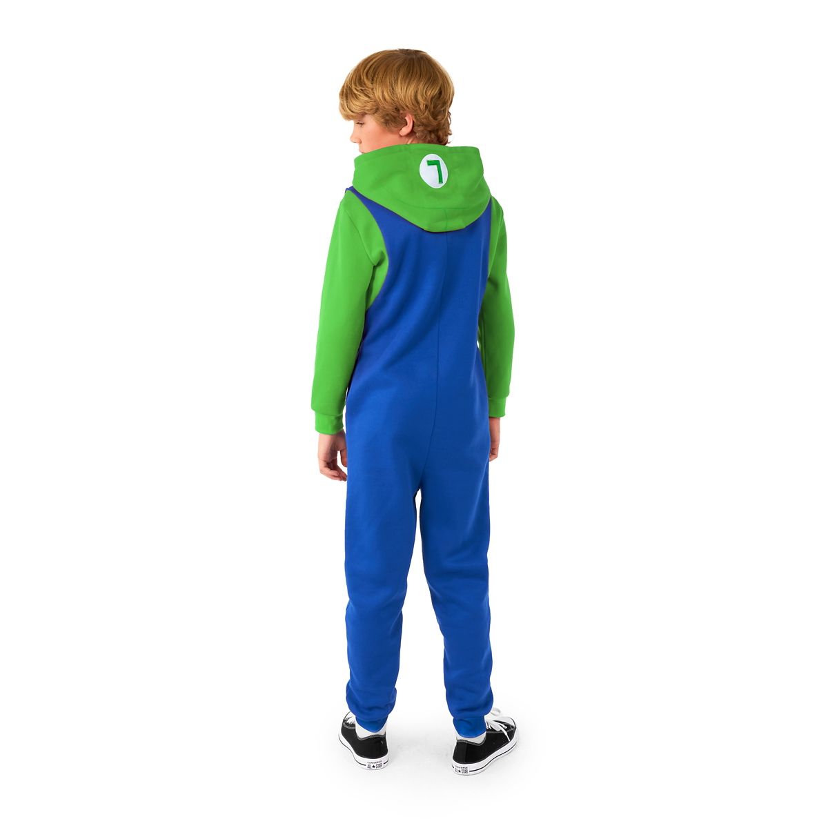 Kids Luigi Hooded Jumpsuit - Super Mario Bros. GREEN