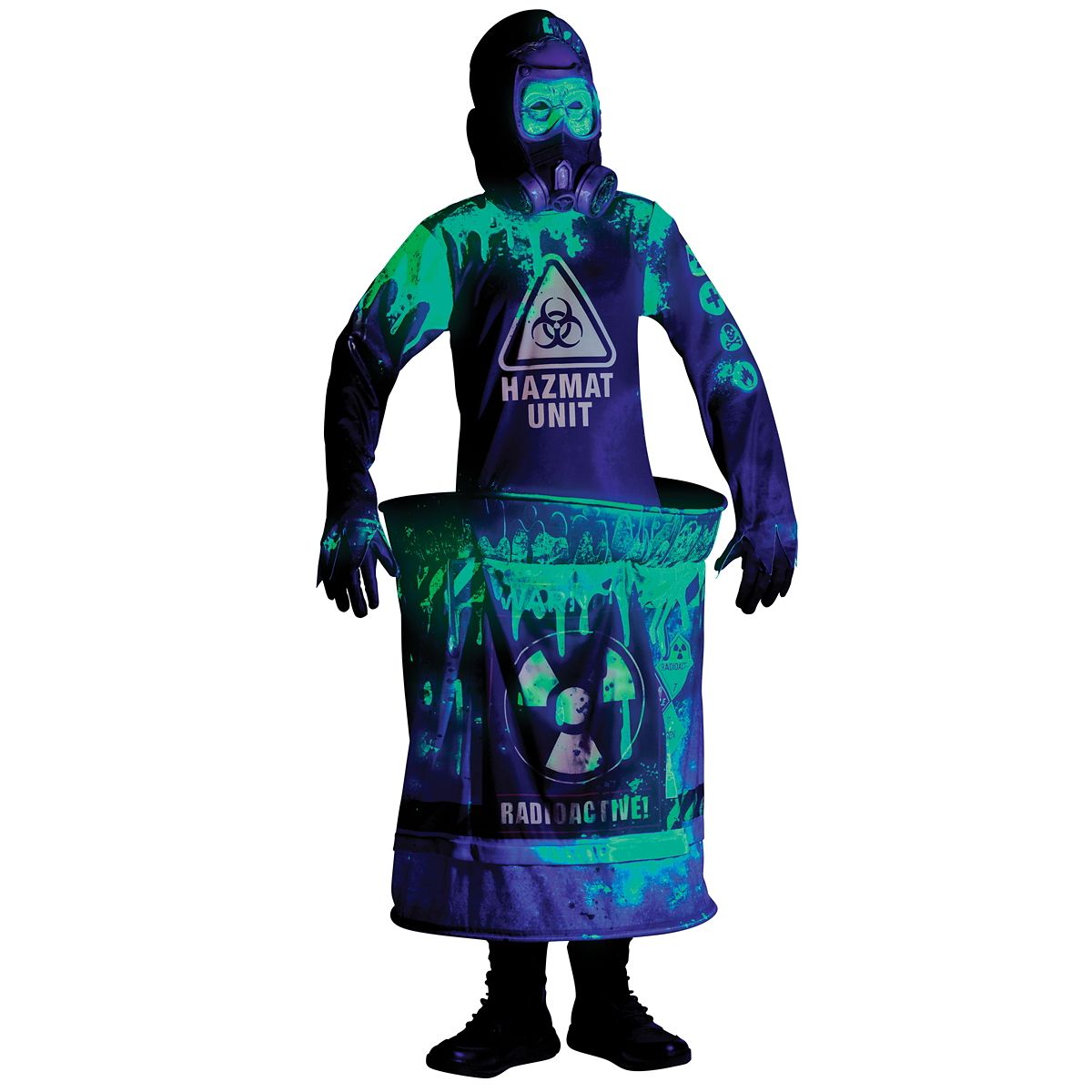 Kids Hazardous Waste Zombie Costume GREEN