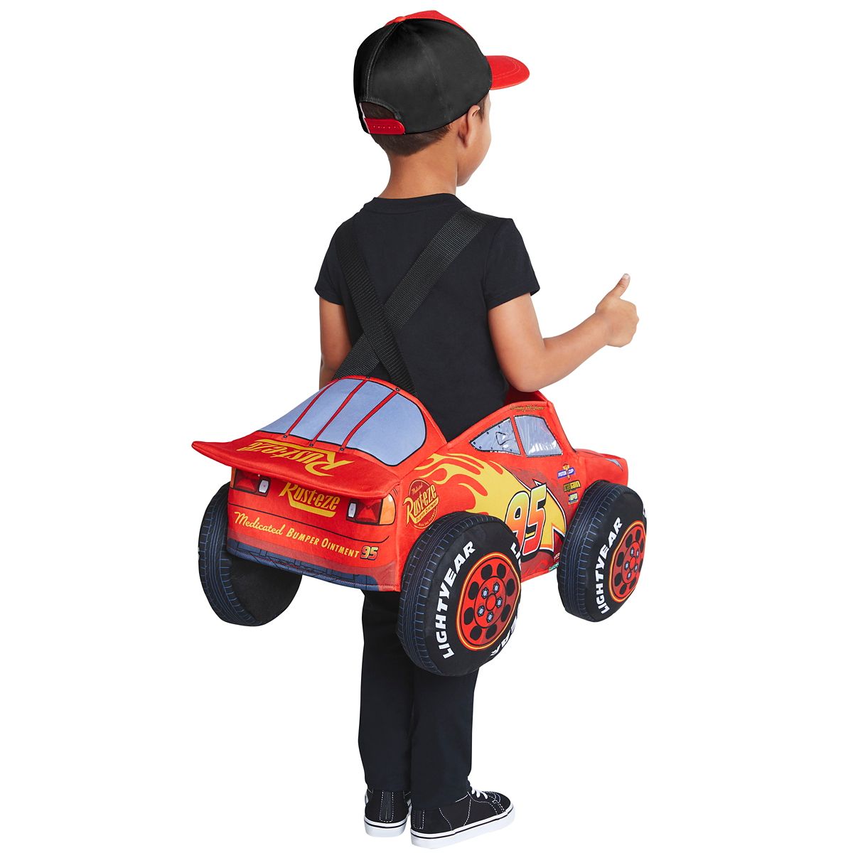 Toddler Lightning McQueen Ride-Along Costume - Cars RED