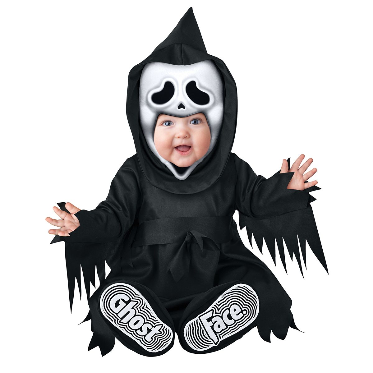 Baby Ghost Face Costume BLACK