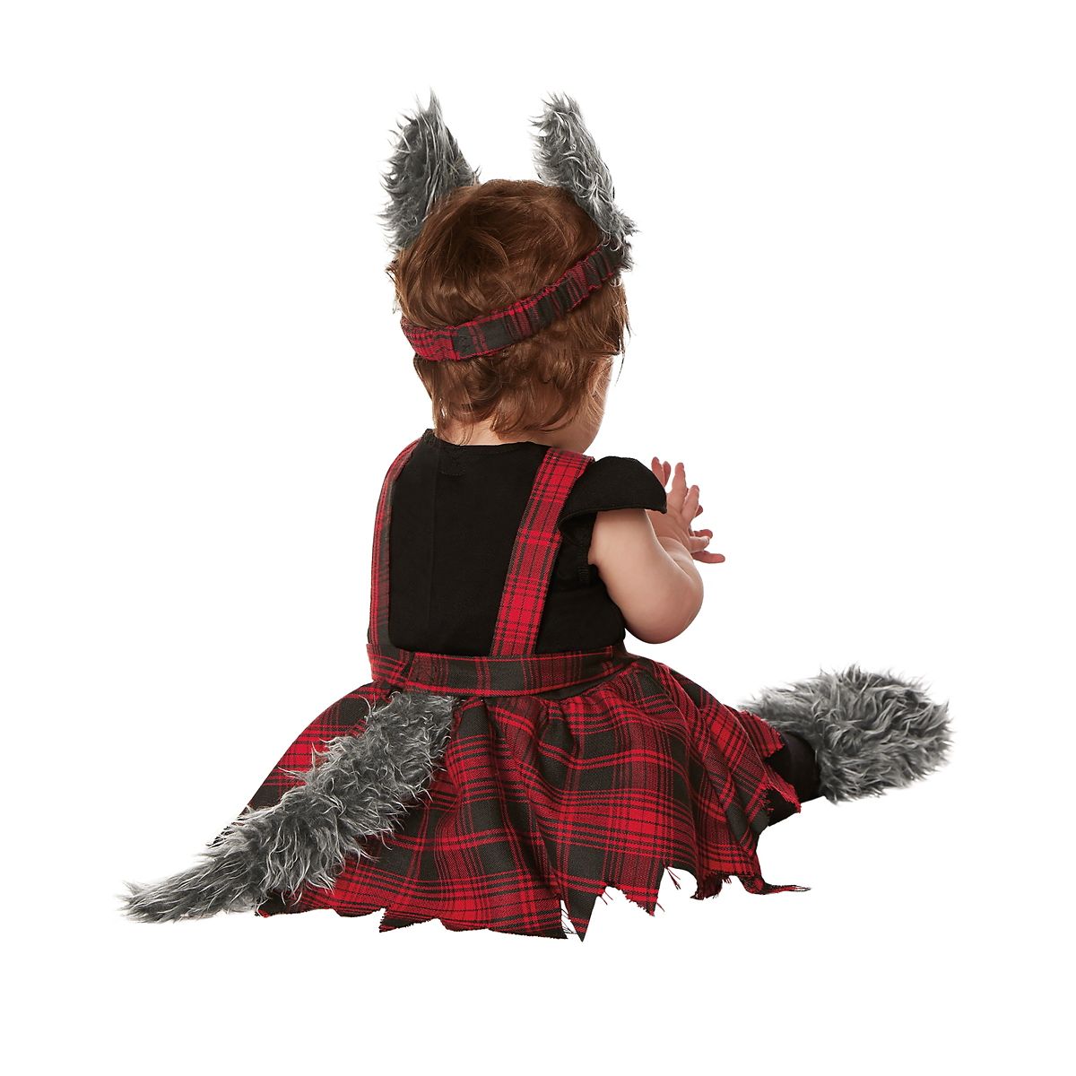 Baby Lil Wolf Costume RED/GREY