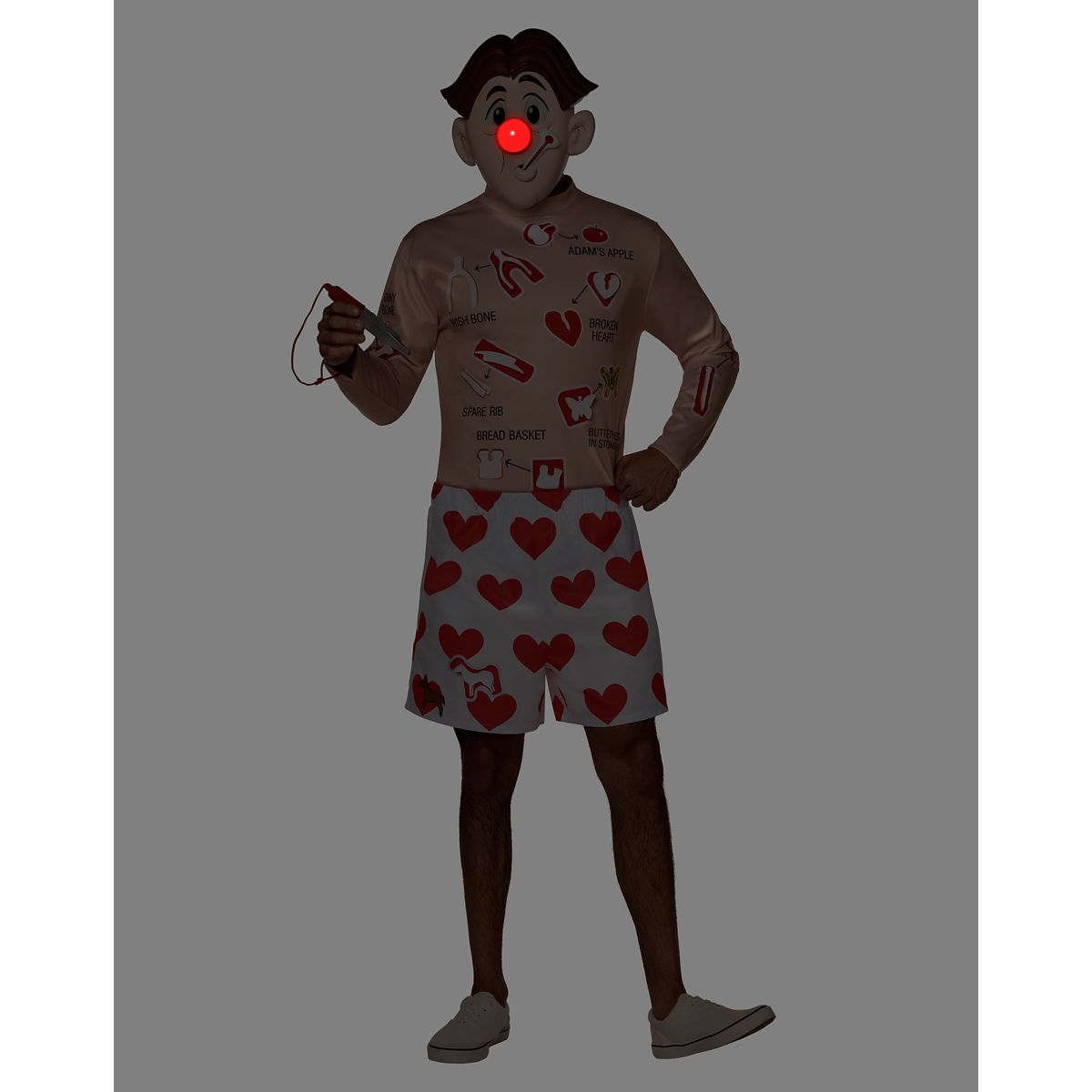 Adult Operation Board Game Costume MULTI-COLOR