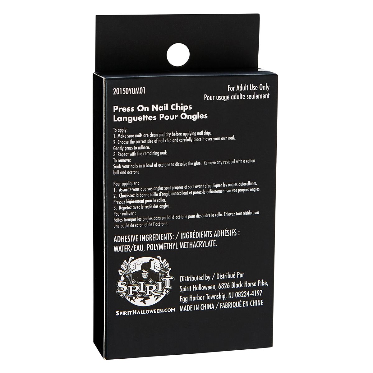 Fallen Angel Press-On Nails BLACK