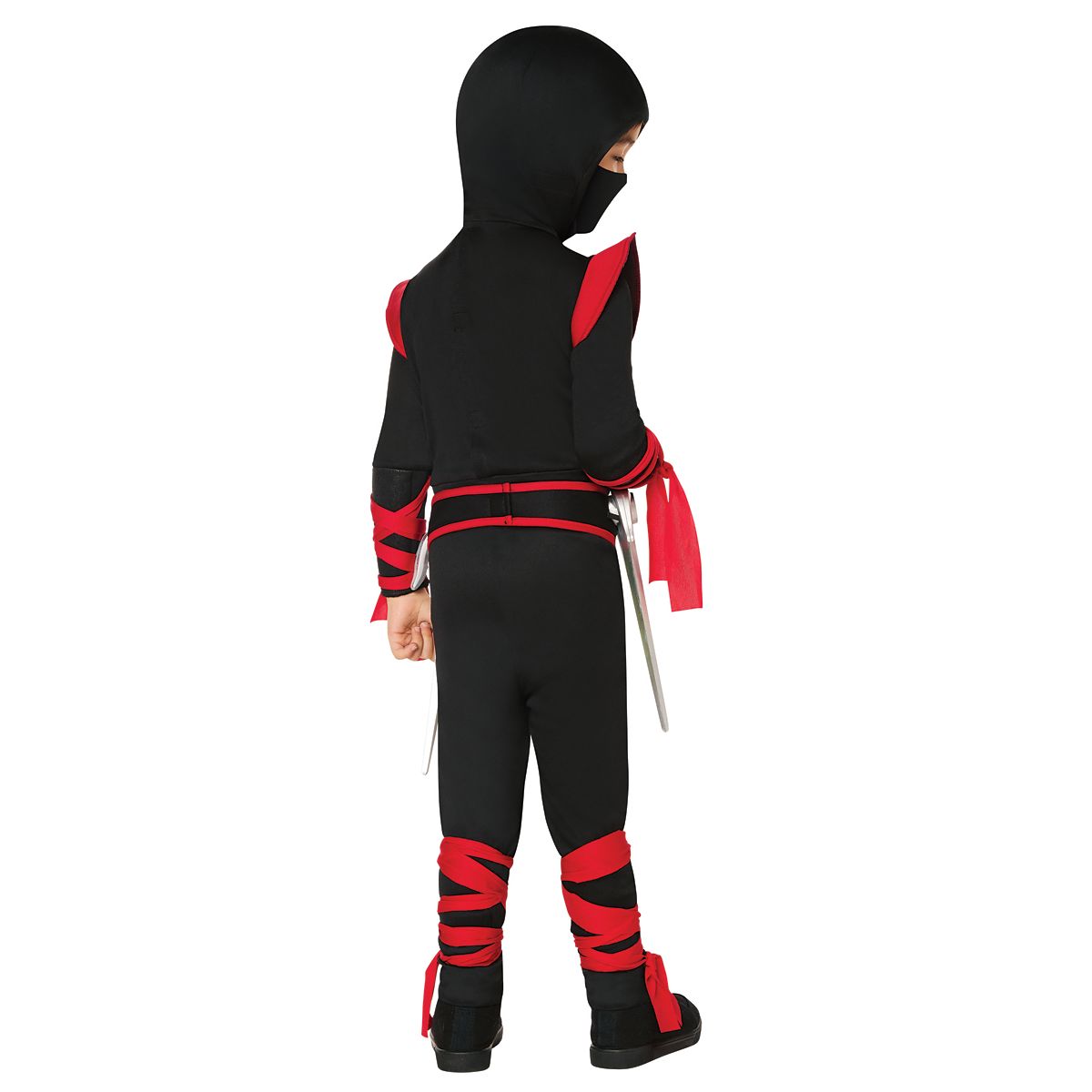 Toddler Stealth Ninja Costume BLACK AND RED
