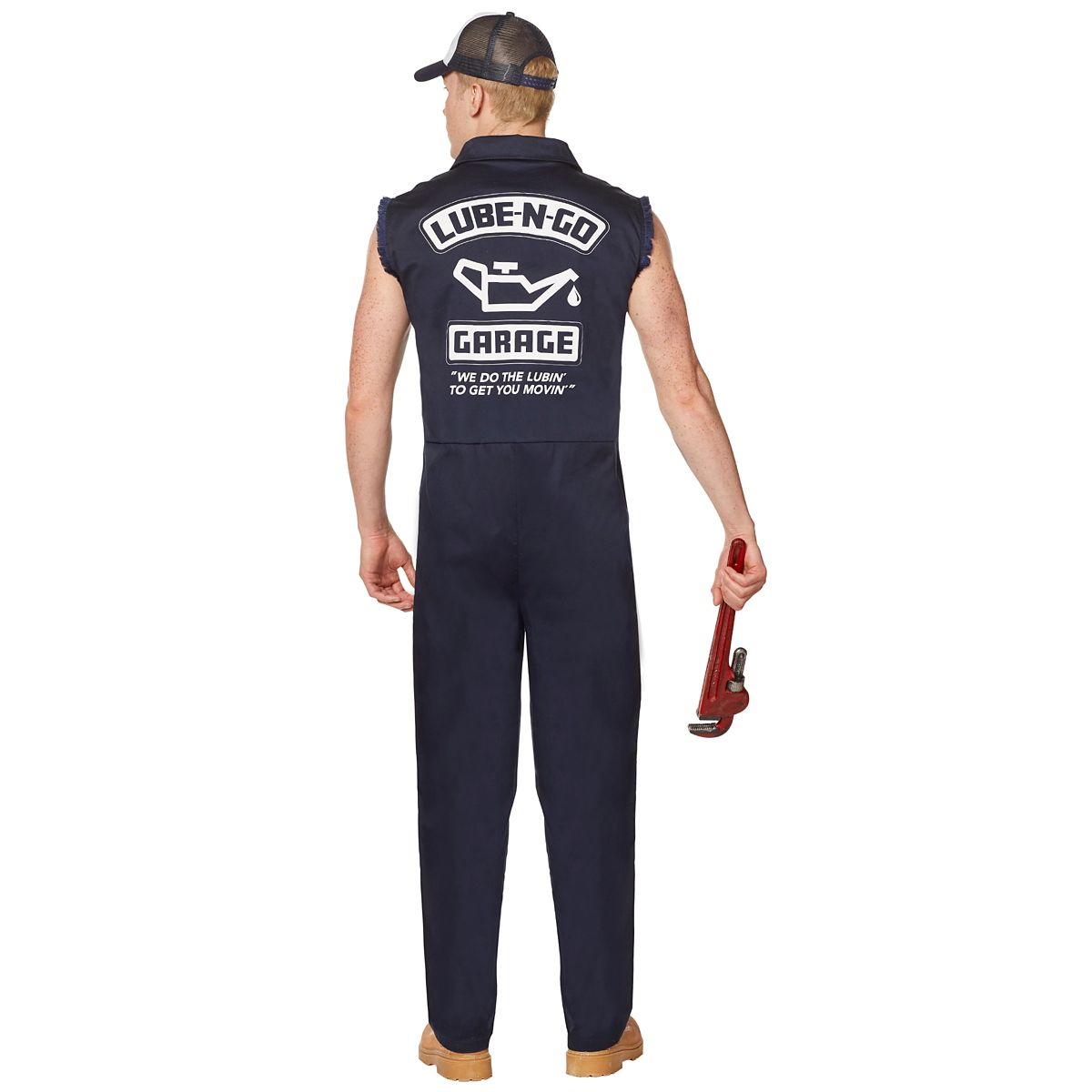 Adult Lube-N-Go Garage Mechanic Jumpsuit MULTI-COLOR