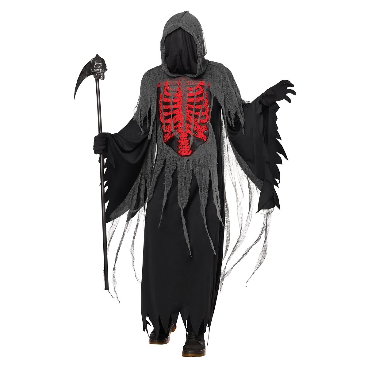 Kids Scorched Reaper Costume BLACK AND RED
