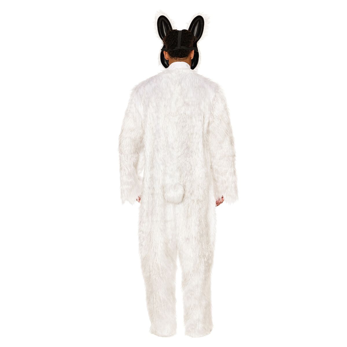 Adult LED Wire Evil Bunny Costume WHITE
