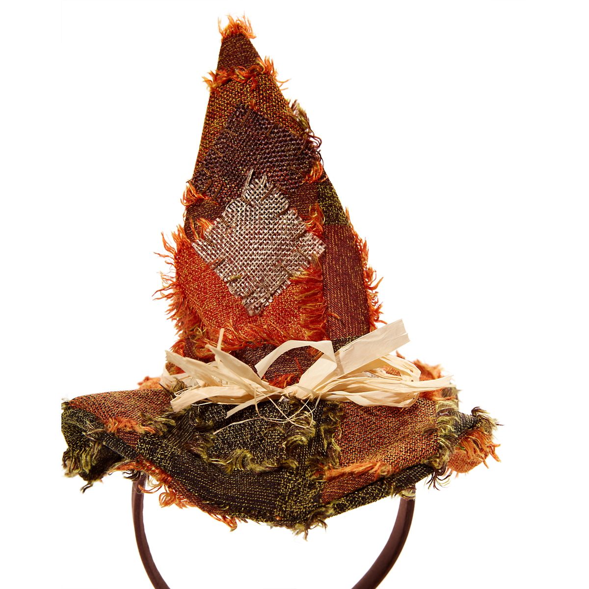 Scarecrow Mini Hat Headband ORANGE