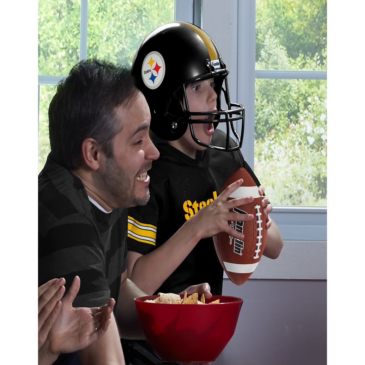 Kids Pittsburgh Steelers NFL Uniform Costume Deluxe - Franklin Sports BLACK AND YELLOW