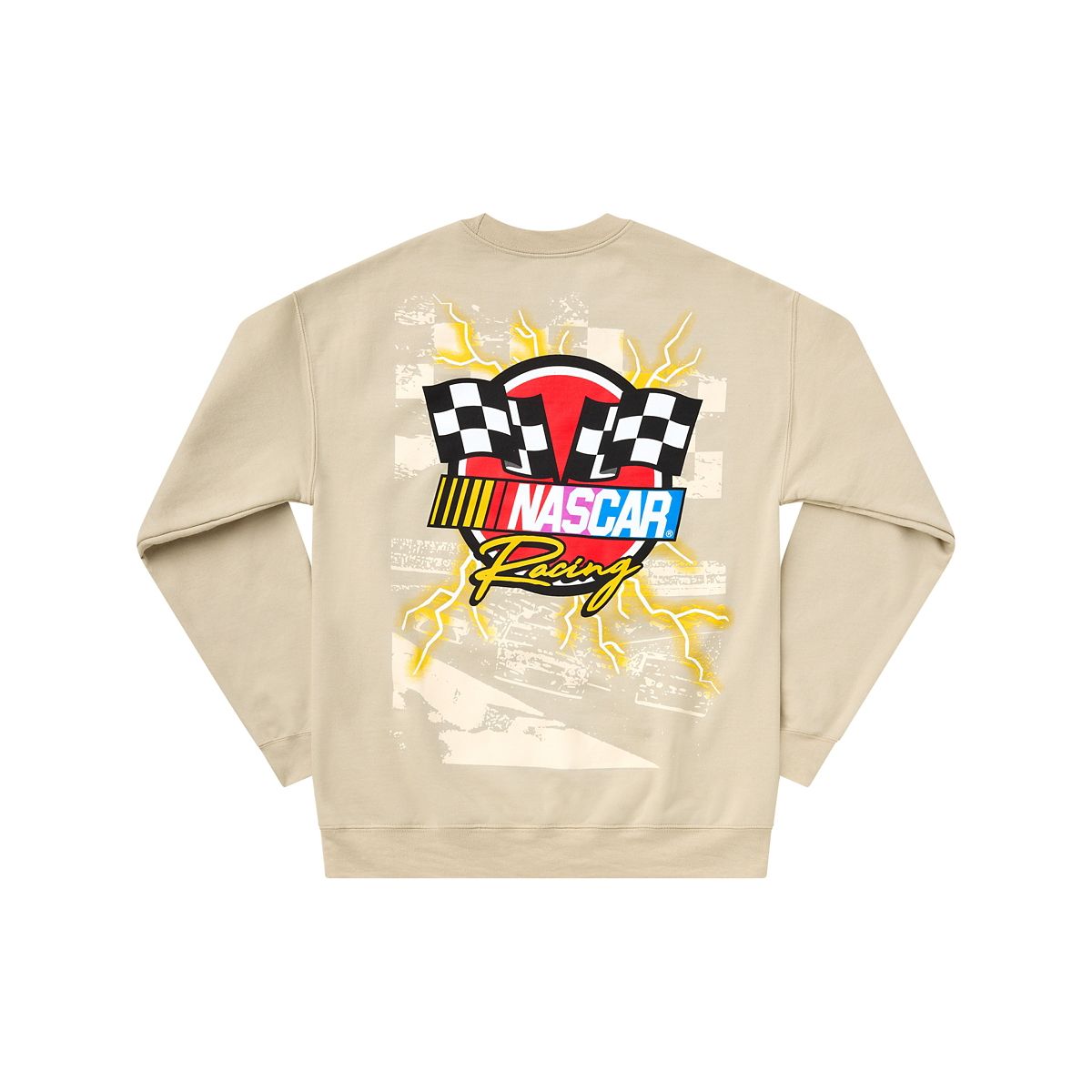 Nascar Racing Crewneck Sweatshirt SAND
