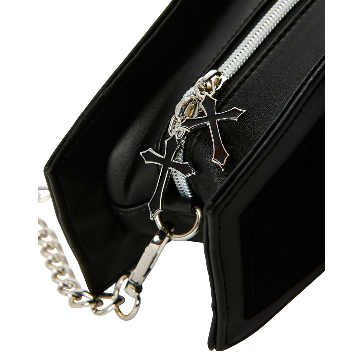 Black Coffin Crossbody Bag BLACK