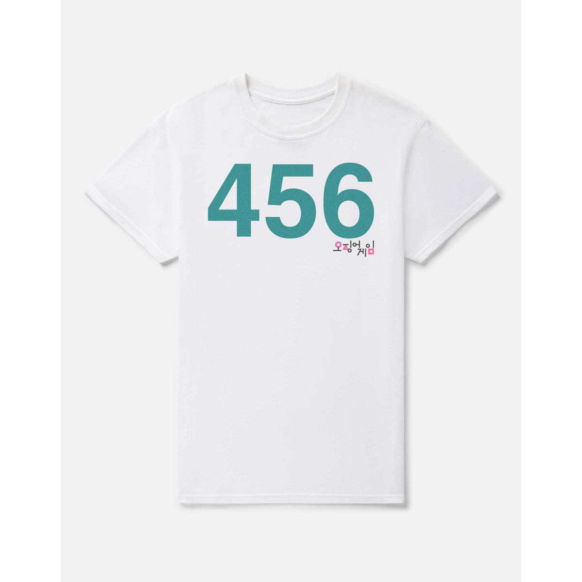 Player 456 T Shirt - Squid Game WHITE