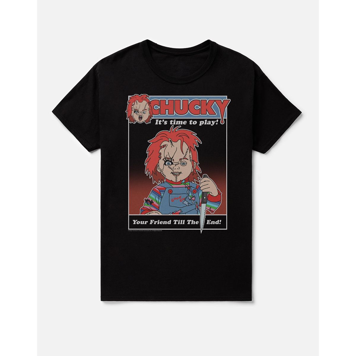 Chucky Playtime T Shirt BLACK