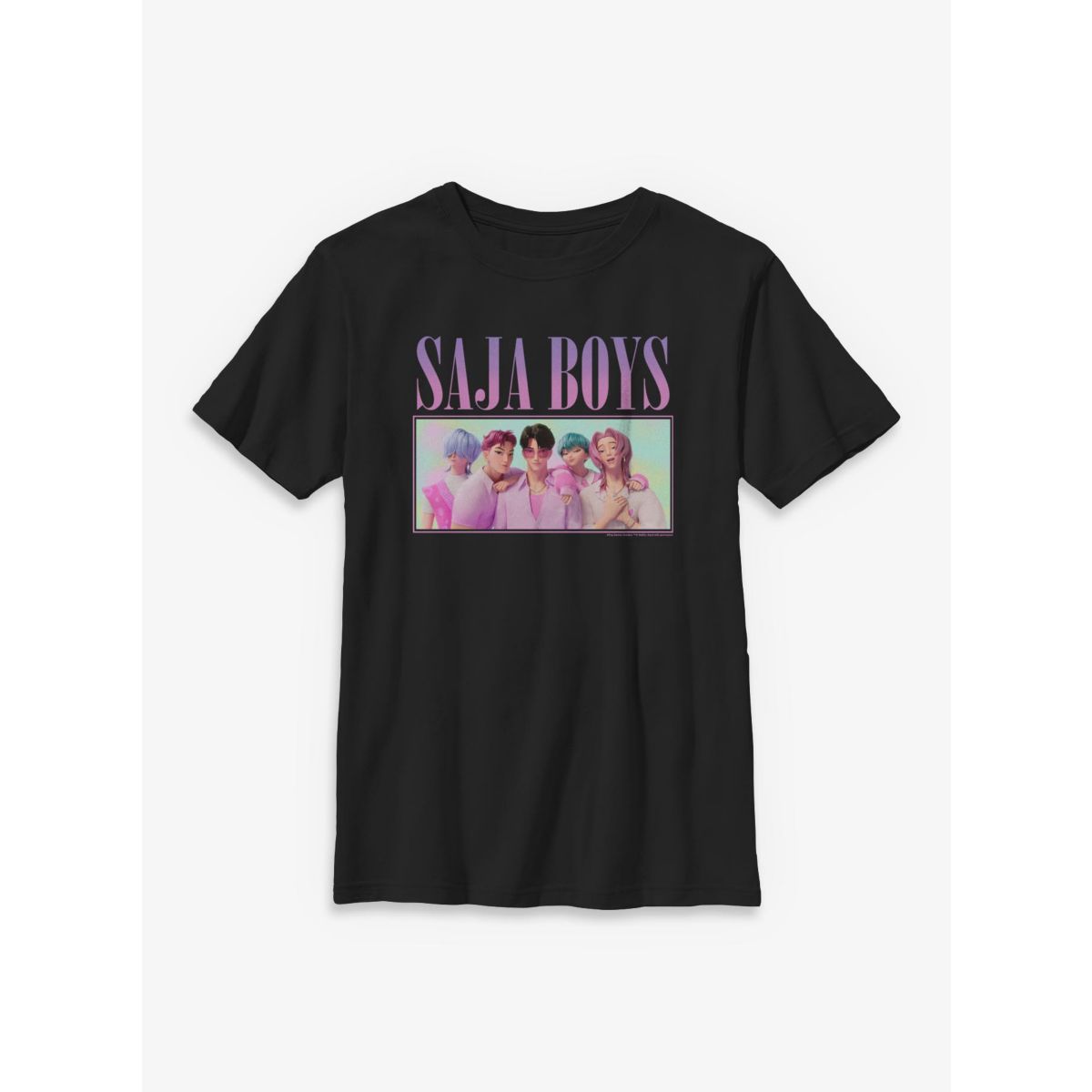 Kids Saja Boys T Shirt - KPop Demon Hunters BLACK
