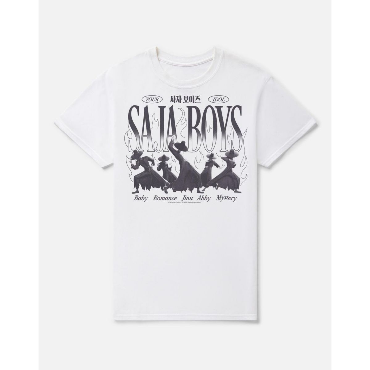 Saja Boys Your Idol T Shirt - KPop Demon Hunters WHITE