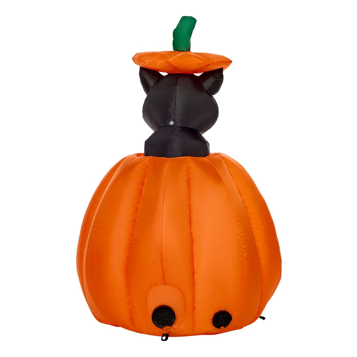 3 Ft 7 In Light-Up Animated Rising Pumpkin Cat Inflatable Decoration MULTI-COLOR