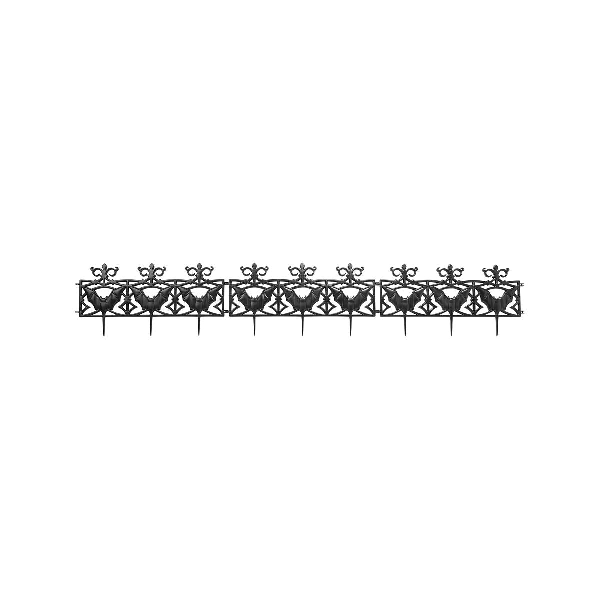Bat Lawn Stake Edges - 3 Pack BLACK