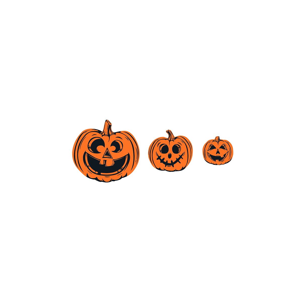 Silly Pumpkin Signs Lawn Decor Set - 3 Pack MULTI-COLOR